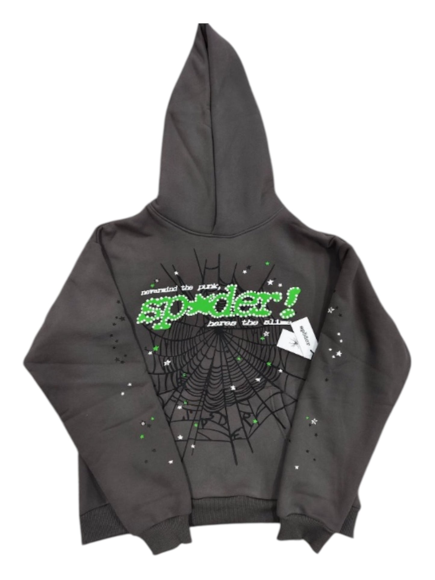 Sp5der hoodie slate grey